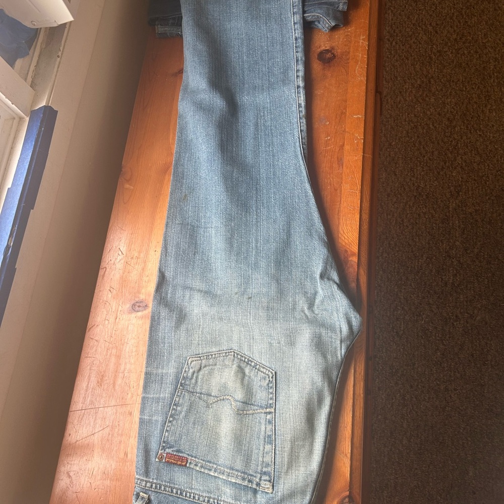 Seven7 Blue Straight Jeans Classic Denim